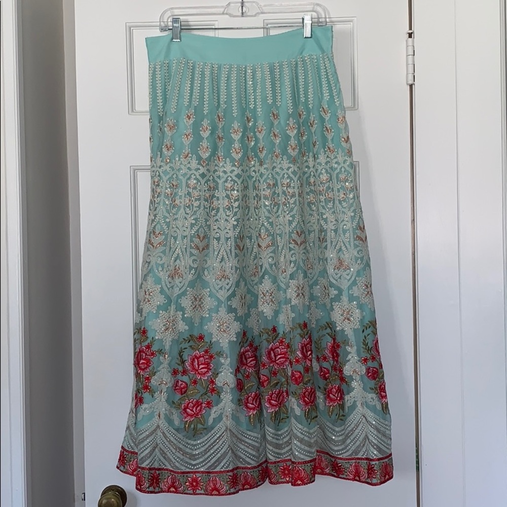 Vintage Soft Surroundings Lace Maxi Skirt - sz PM